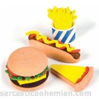 Fast Food Erasers,Pack of 48